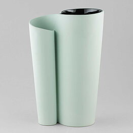 ピア・トルネル Mantelloシリーズ 近代的なパステルグリーンの花瓶 Vase 1997年 (2)