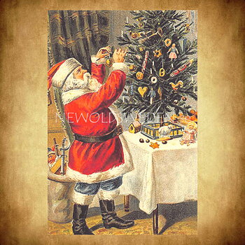Julkort Vintage Vykort Nr: 123 - 10 x 15 cm - 428