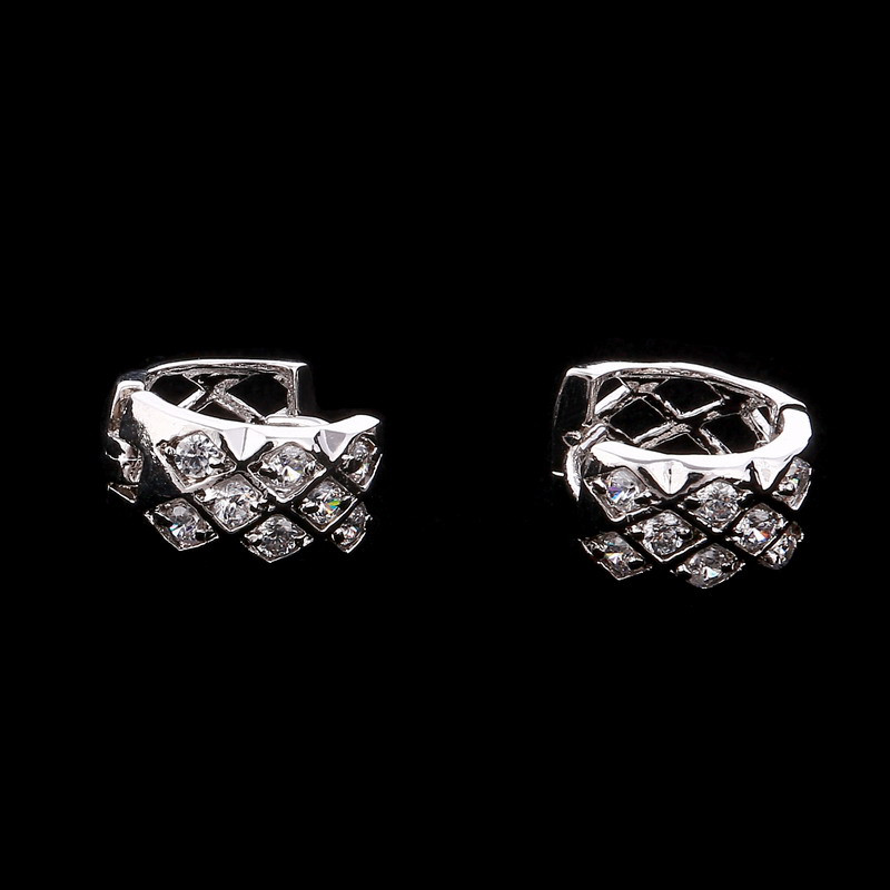 Örhängen med Cubic Zirconia och i 925 Sterling Silverplätering - 10