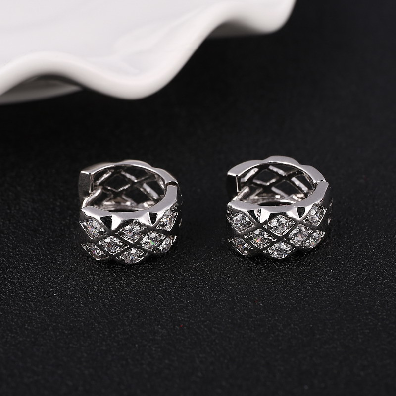 Örhängen med Cubic Zirconia och i 925 Sterling Silverplätering - 4