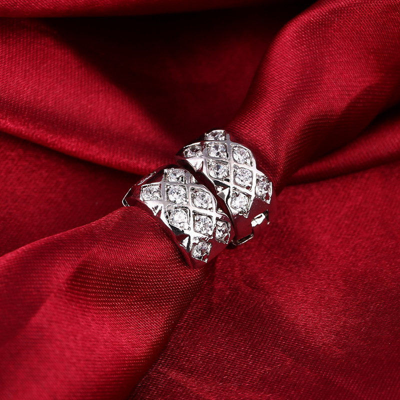 Örhängen med Cubic Zirconia och i 925 Sterling Silverplätering - 6