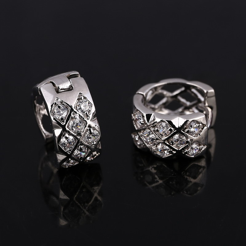 Örhängen med Cubic Zirconia och i 925 Sterling Silverplätering - 5