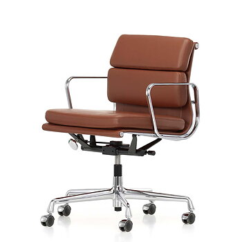 Soft Pad Chair EA 217 Kontorsstol (läder) - Vitra