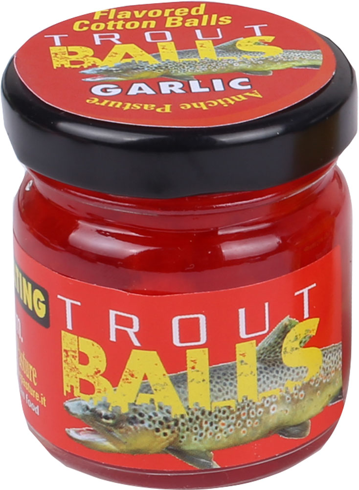 Trout Balls Garlic 10mm starkt doftande artificiellt bete, röd