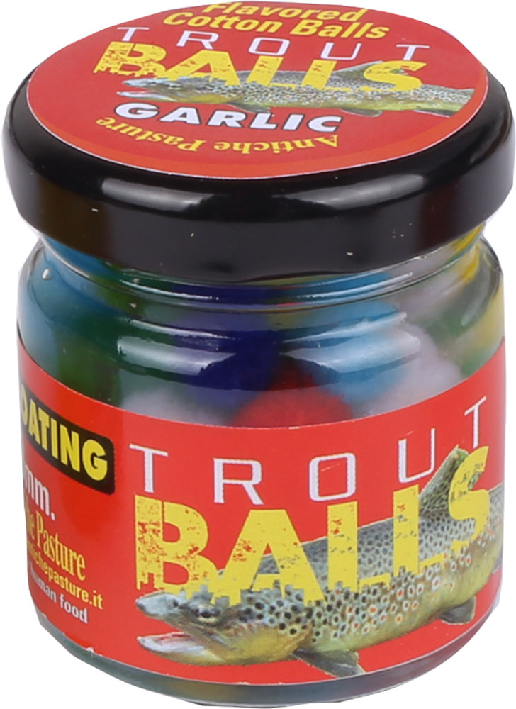Trout Balls Garlic 10mm starkt doftande artificiellt bete, blandade färger