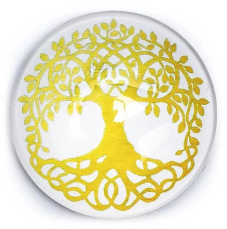 Kylskåpsmagnet - Tree Of Life - Guld