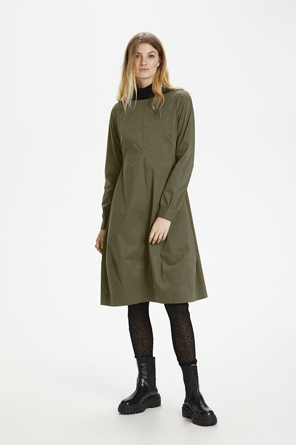 Culture - Antoinett Dress Burnt Olive  - 4