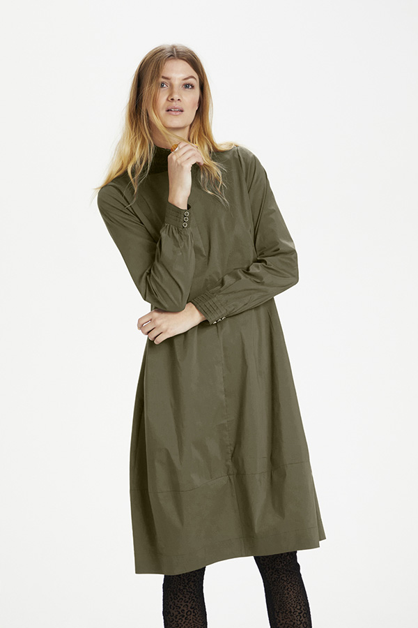 Culture - Antoinett Dress Burnt Olive  - 3