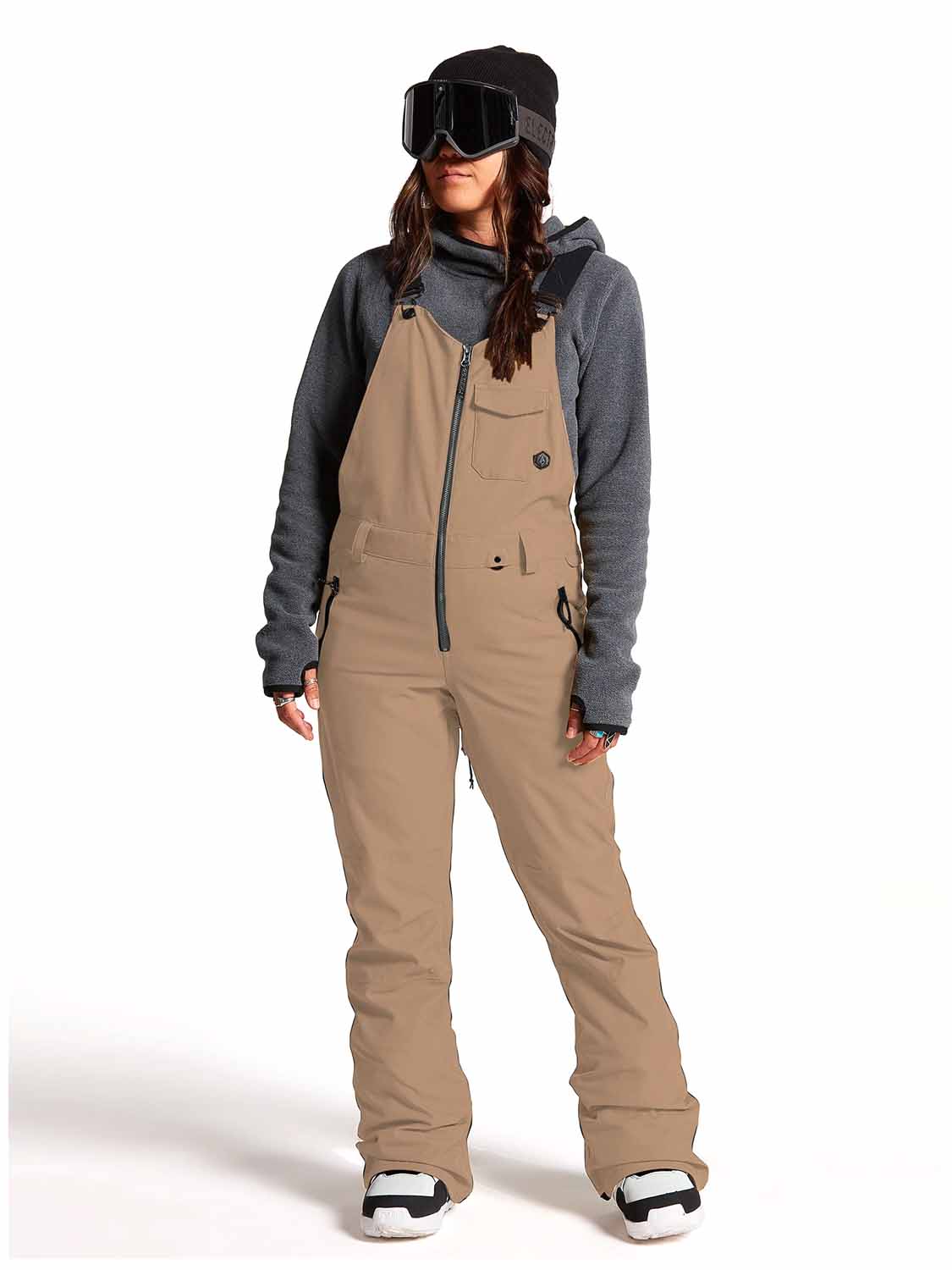 Volcom - Swift Bib Overall Coffee - 3
