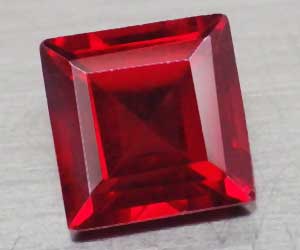 Granate piropo natural cuadrado brillante de 1,34 quilates de 6,1 mm cuadrados - 3