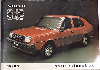 1980 Volvo 343 345 Instruktionsbok 1:a utg.