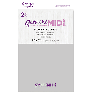Crafters Companion Gemini Midi Accessories Plastic Folder 2/Pkg