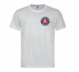 Vit t-shirt med jubileumsloggan