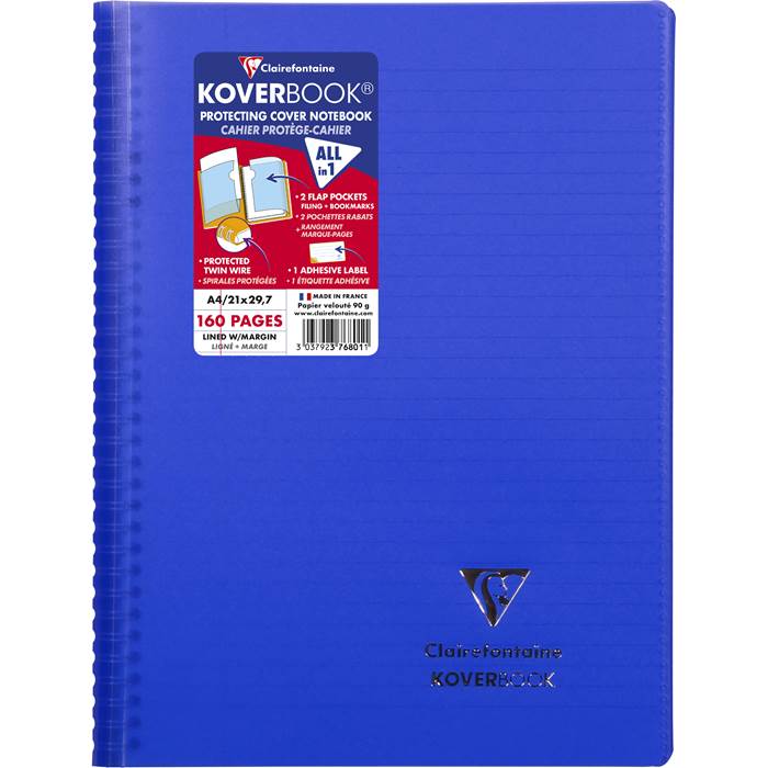 Kollegieblock Koverbook A4 - 5