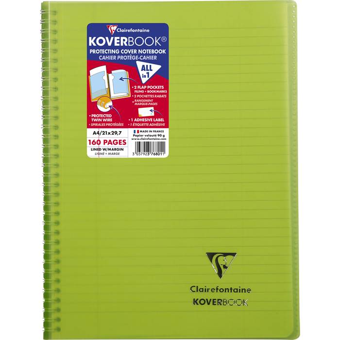 Kollegieblock Koverbook A4 - 8