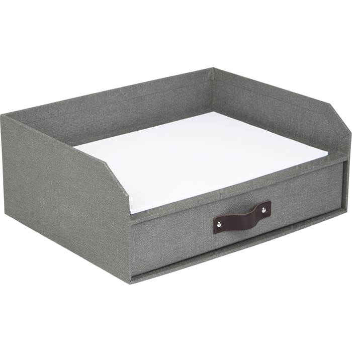 Brevkorg Walter canvas grå - 4
