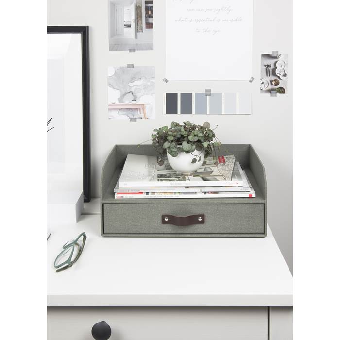 Brevkorg Walter canvas grå - 7