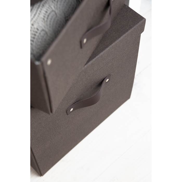 Box Bigso Levi canvas brun - 8