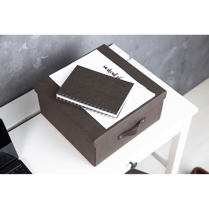 Box Bigso Levi canvas brun - 5