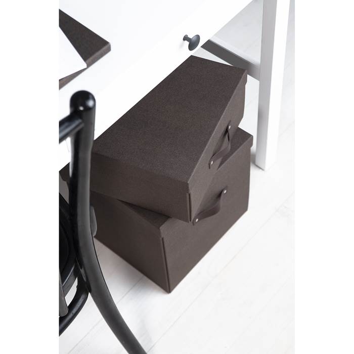 Box Bigso Levi canvas brun - 7