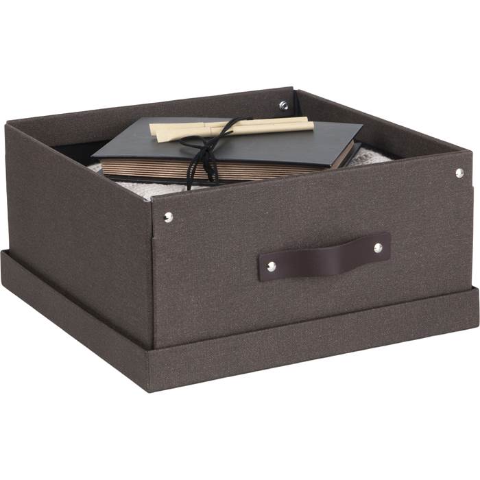 Box Bigso Levi canvas brun - 4