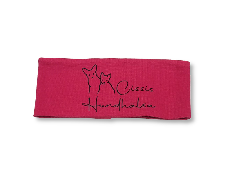 Pannband Menja Cissis Hundhälsa logga