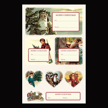 Vintage Stickers & Paketetiketter - TOMTAR