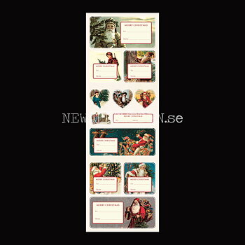 Vintage Stickers & Paketetiketter - TOMTAR
