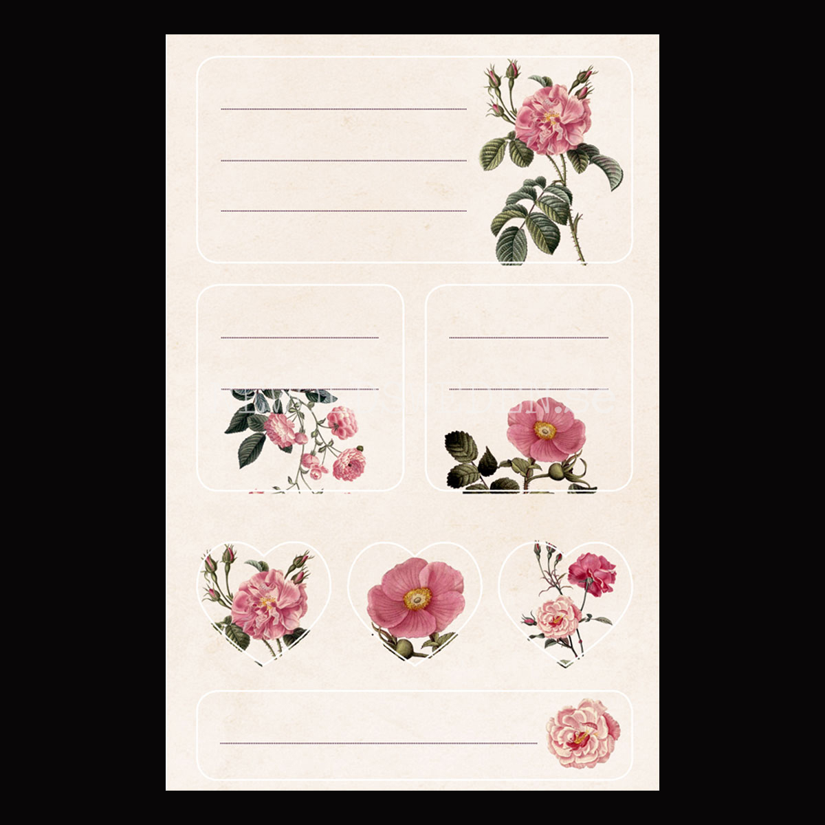 Vintage Stickers & Paketetiketter - ROSOR - 2