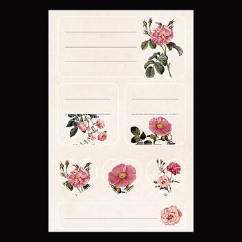 Vintage Stickers & Paketetiketter - ROSOR