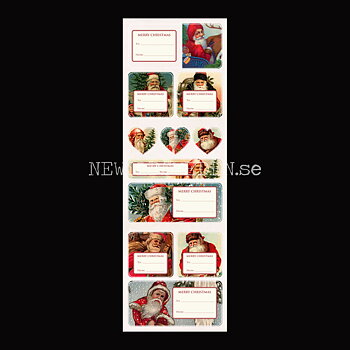 Vintage Stickers & Paketetiketter - TOMTAR