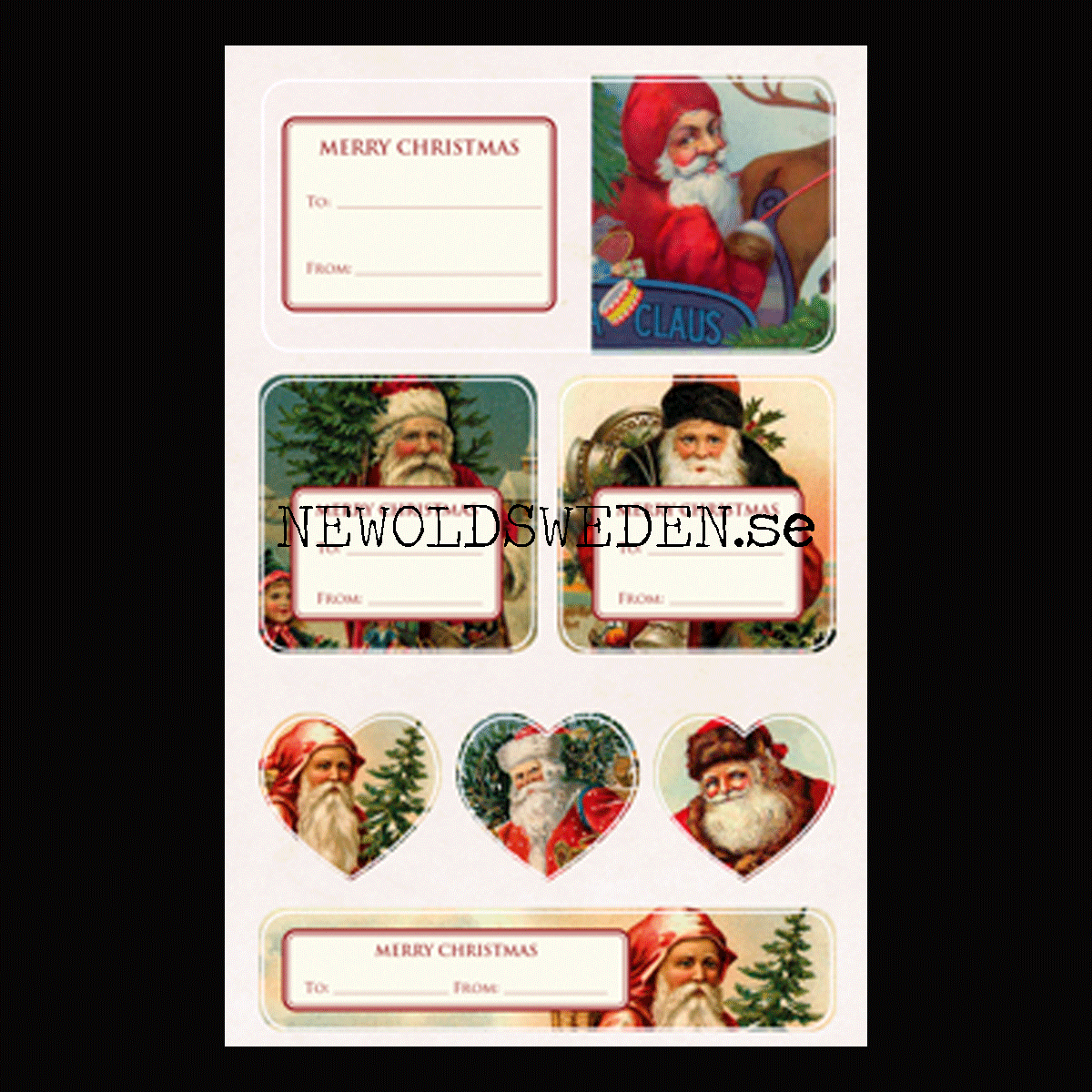 Vintage Stickers & Paketetiketter - TOMTAR - 2