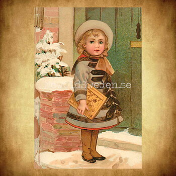 Julkort Vintage Vykort Nr: 340 - 10 x 15 cm - 435