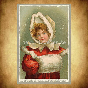 Julkort Vintage Vykort Nr: 337 - 10 x 15 cm - 435