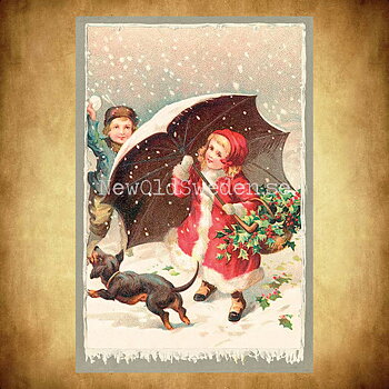 Julkort Vintage Vykort Nr: 336 - 10 x 15 cm - 435