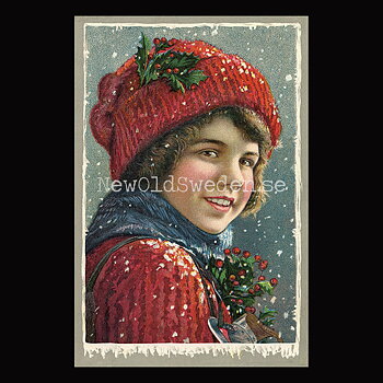Julkort Vintage Vykort Nr: 335 - 10 x 15 cm - 435