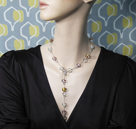 Rings Silver Halsband Grönt - 4