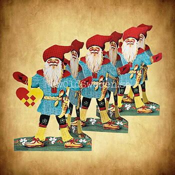 Pappersrad Tomte Fläthjärta 14 x 60 cm - R14