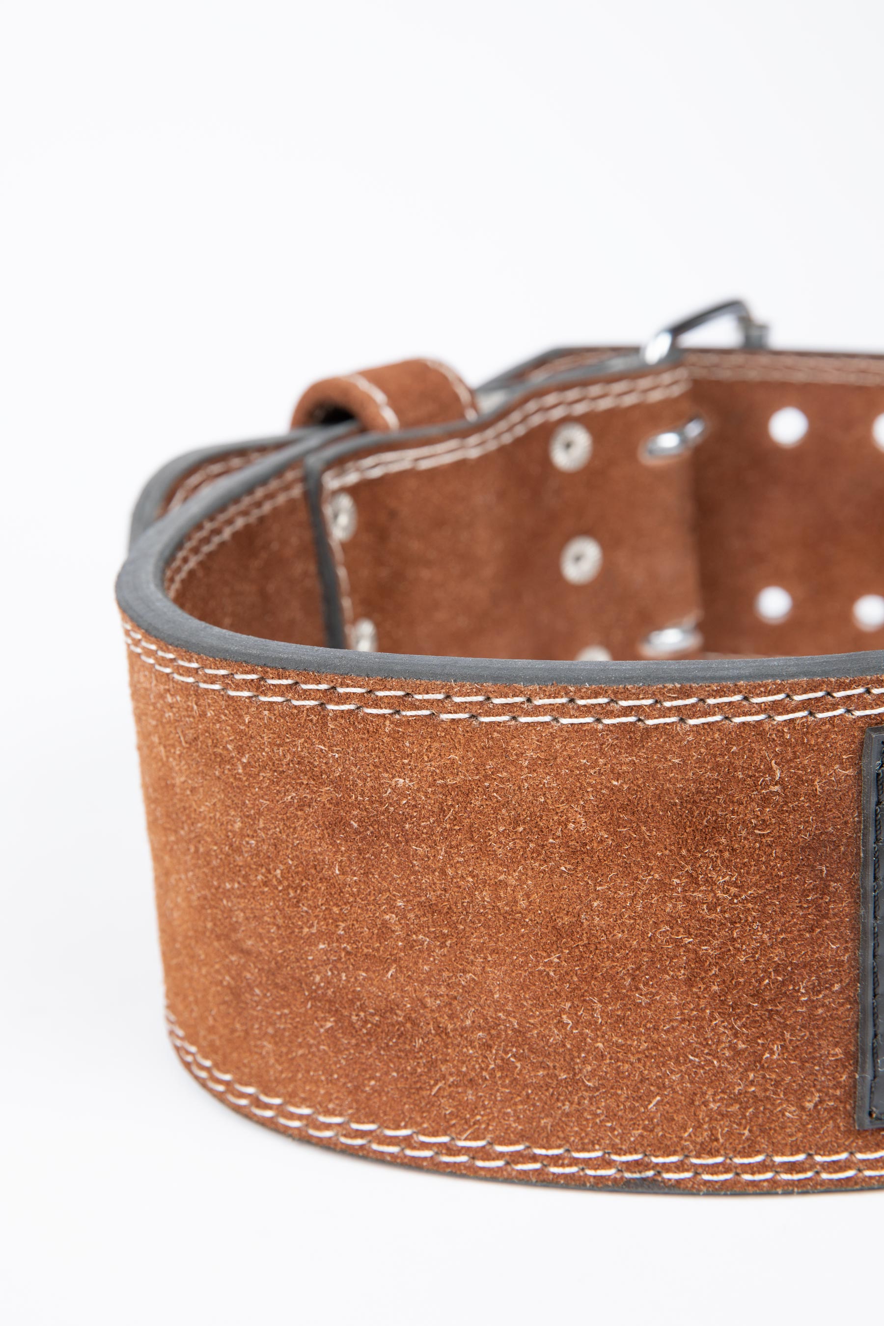 4 Inch Powerlifting Belt, brown - 5