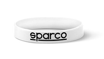 Armband i silicon, Sparco, vitt