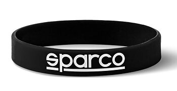 Armband i silicon, Sparco, svart