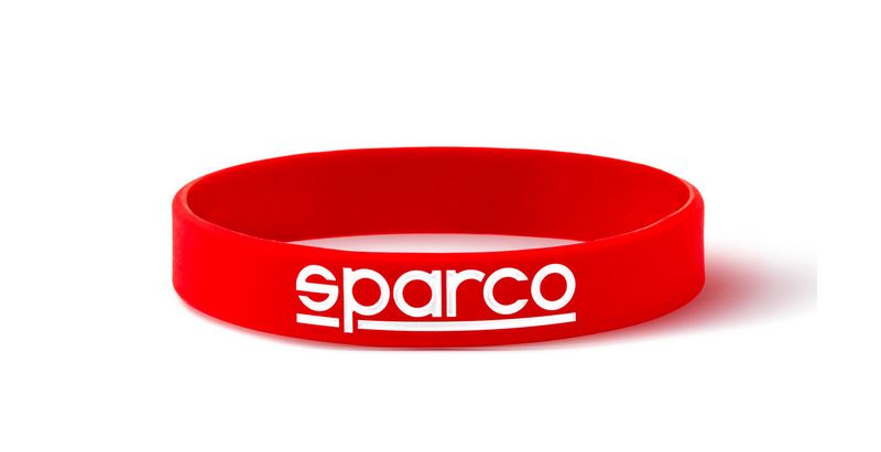 Armband i silicon, Sparco, röd