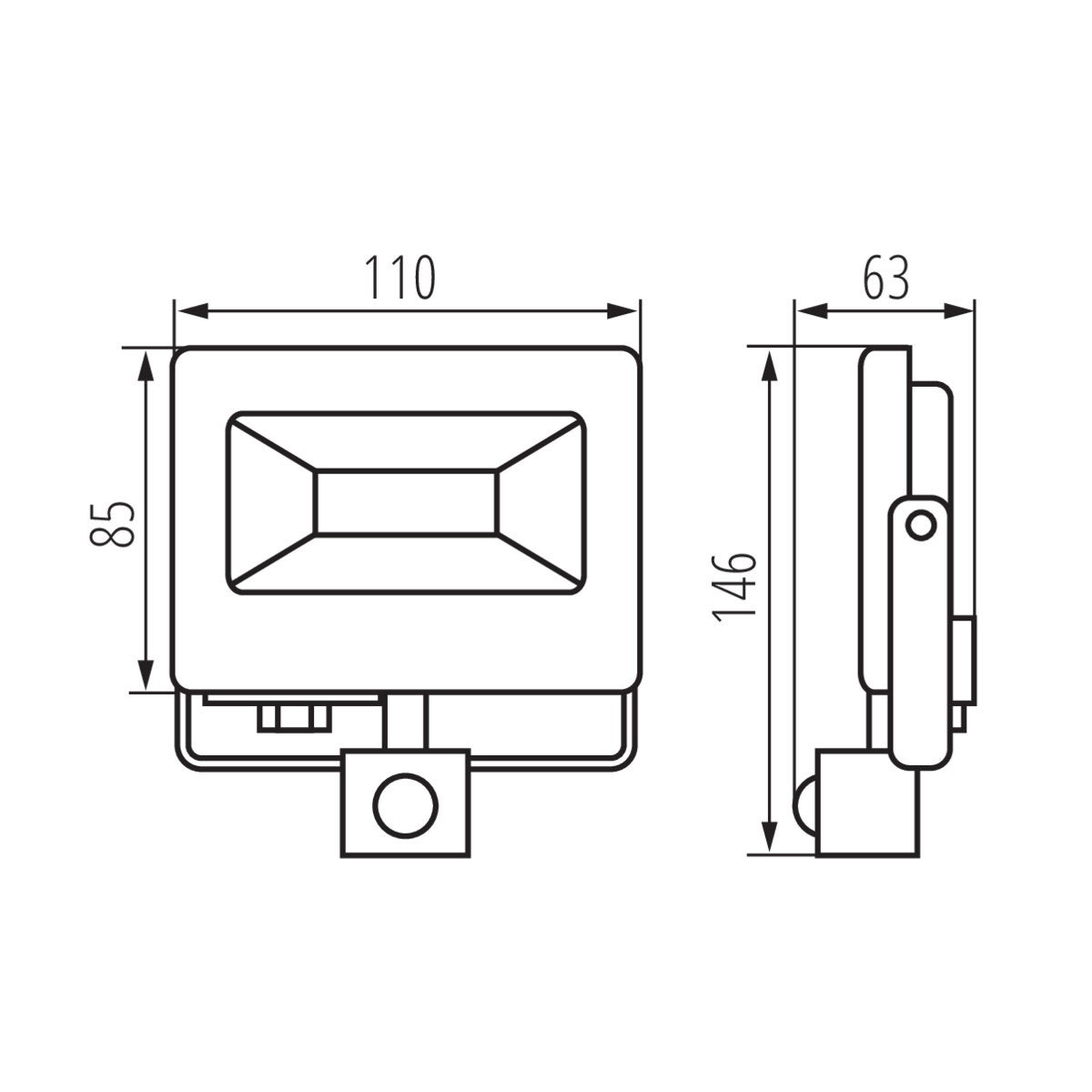 KANLUX Strålkastare ANTEM 10W - 4