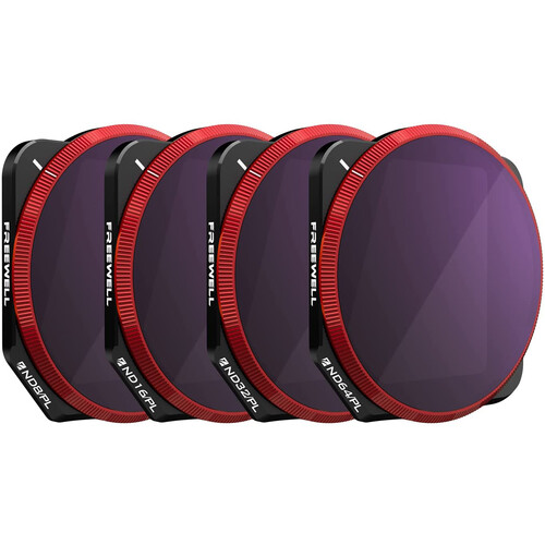 Freewell Bright Day - 4K Series - 4 Pack ND8/PL, ND16/PL, ND32/PL, ND64/PL Filters Compatible with Mavic 3