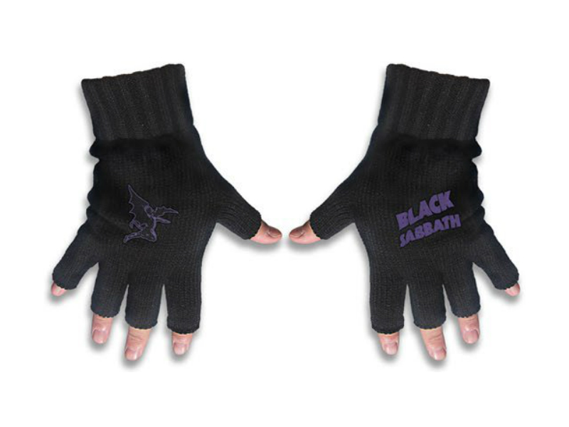 Black Sabbath Purple Logo & Devil Gloves