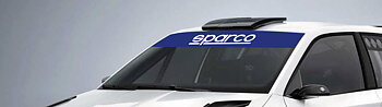Vindrutedekal, Sparco, framruta