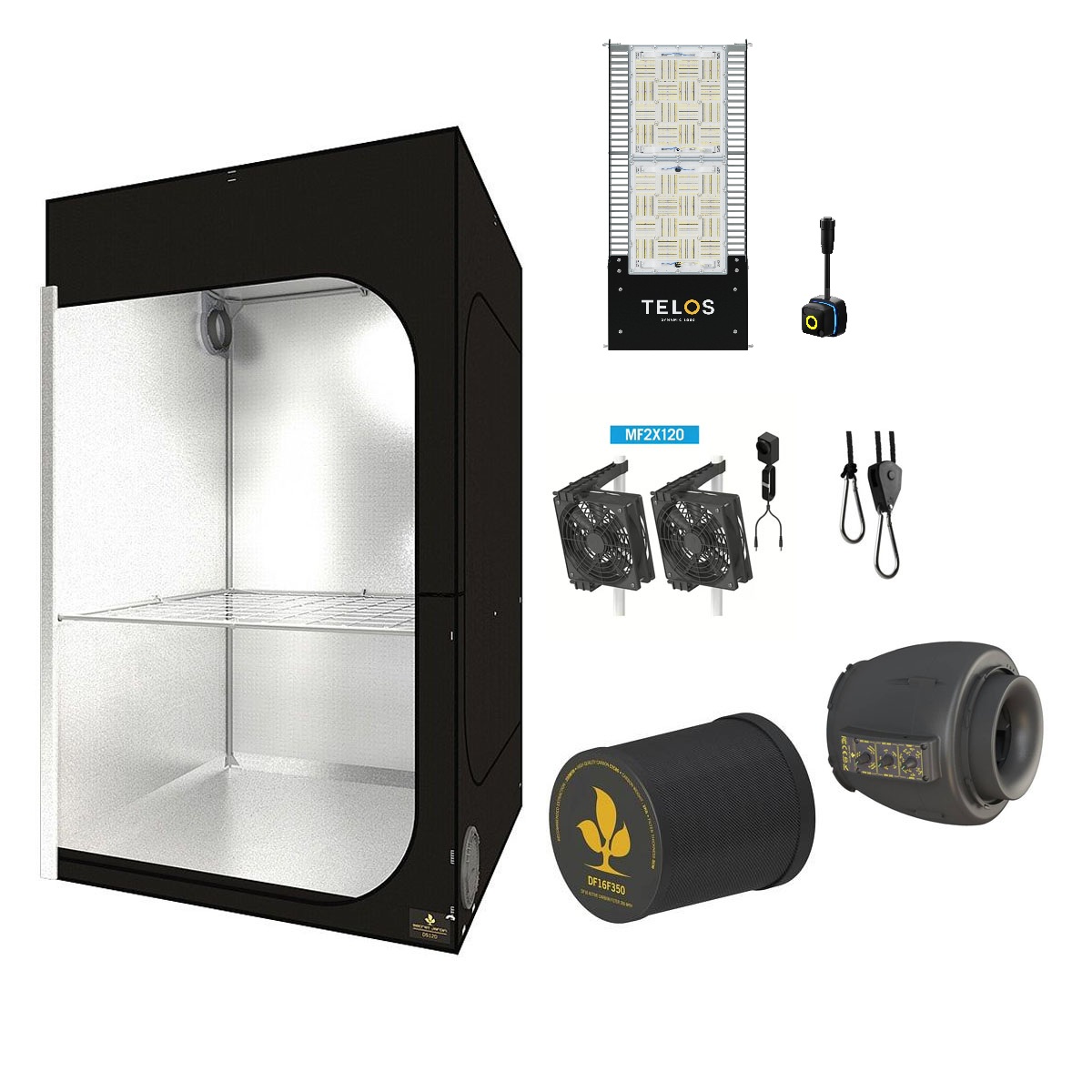 SJ Darkstreet 120 Expert LED paket med temperaturstyrd EC-fläkt