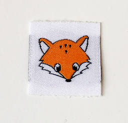 Woven straightcut label Fox - 2