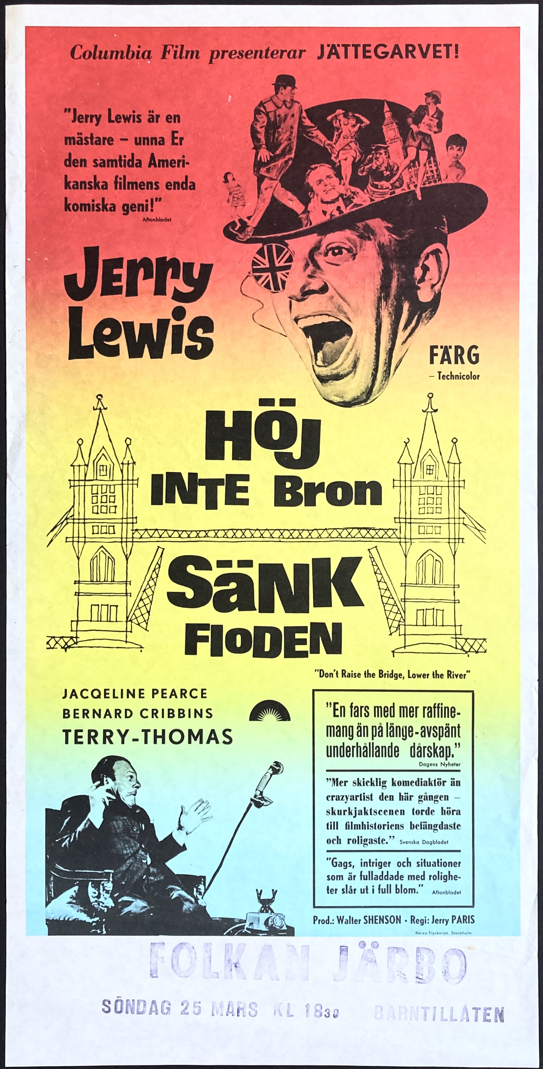 HÖJ INTE BRON, SÄNK FLODEN (1968)