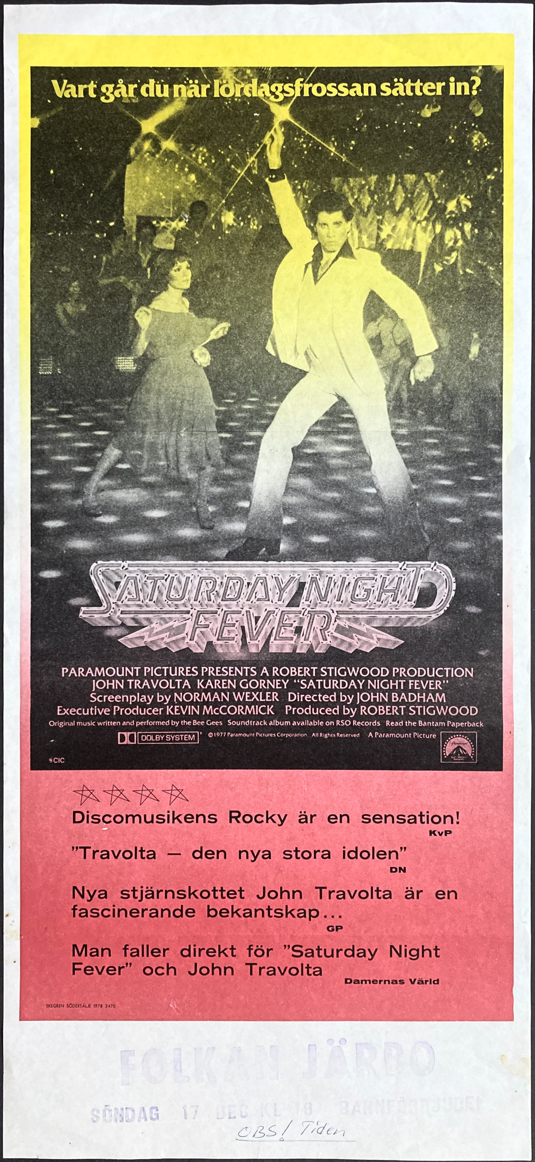 SATURDAY NIGHT FEVER (1977)